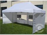 Pop up gazebo FleXtents PRO 2.5x5 m White, incl. 6 sidewalls