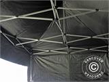 Pop up gazebo FleXtents PRO 2.5x5 m Black, incl. 6 sidewalls