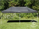 Tente Pliante FleXtents PRO 2,5x5m Noir, avec 6 cotés