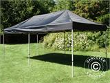 Tente Pliante FleXtents PRO 2,5x5m Noir, avec 6 cotés