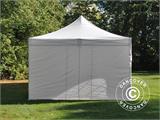 Tente Pliante FleXtents PRO Vintage Style 4x8m Blanc, avec 6 cotés