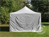 Tente Pliante FleXtents PRO Vintage Style 4x8m Blanc, avec 6 cotés