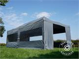 Vouwtent/Easy up tent FleXtents PRO Steel 4x8m Grijs, inkl. 6 Zijwanden