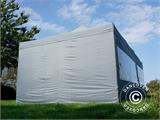 Tente pliante FleXtents PRO Steel 4x8m Gris, avec 6 cotés