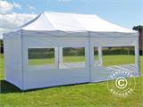 Tente pliante FleXtents PRO Steel 3x6m Blanc, avec 6 cotés