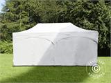 Faltzelt FleXtents PRO Steel "Arched" 3x6m Weiss, mit 6 Seitenwänden