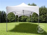 Tente pliante FleXtents PRO Steel "Arched" 3x6m Blanc, avec 6 cotés