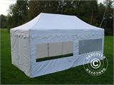 Tente Pliante FleXtents PRO Steel "Morocco" 3x6m Blanc, avec 6 cotés