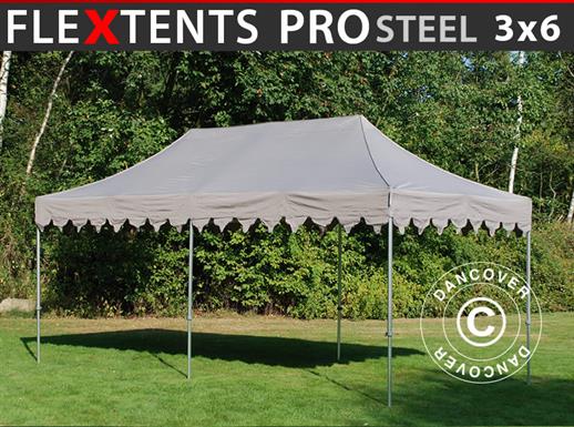 Faltzelt FleXtents PRO Steel "Morocco" 3x6m Latte