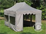 Faltzelt FleXtents PRO Steel "Morocco" 3x6m Latte, mit 6 Seitenwänden