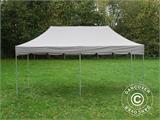 Faltzelt FleXtents PRO Steel "Peaked" 3x6m Latte, mit 6 Seitenwänden