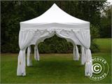 Tente Pliante FleXtents PRO Steel "Raj" 3x6m Blanc/Doré