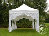 Tente Pliante FleXtents PRO Steel "Raj" 3x6m Blanc/Doré