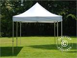 Faltzelt FleXtents PRO Steel 3x6m Weiß, Flammenhemmend