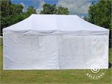 Tente pliante FleXtents PRO Steel 3x6m Blanc, Ignifugé, avec 6 cotés