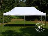 Faltzelt FleXtents PRO Steel 3x6m Weiß, Flammenhemmend, mit 6 Seitenwänden