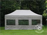 Carpa plegable FleXtents PRO Steel 4x6m Latte, Incl. 8 lados