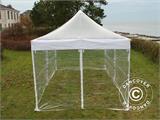 Pop up gazebo FleXtents PRO Steel 4x6 m Clear, incl. 8 sidewalls