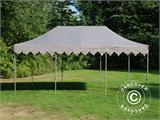 Faltzelt FleXtents PRO Steel "Morocco" 4x6m Latte, mit 8 Seitenwänden