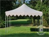 Faltzelt FleXtents PRO Steel "Morocco" 4x6m Latte, mit 8 Seitenwänden