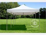 Faltzelt FleXtents PRO Steel 4x6m Weiß, Flammenhemmend