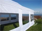 Tente pliante FleXtents PRO Steel 4x6m Blanc, Ignifugé, avec 8 cotés