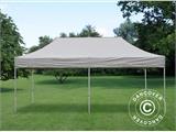 Tente pliante FleXtents PRO Steel 3x6m Latte, incl. 6 rideaux decoratifs