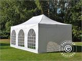 Tente Pliante FleXtents Steel 4x6m Blanc, avec 4 cotés