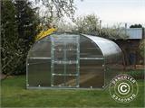 Greenhouse polycarbonate TITAN Arch 320, 18 m², 3x6 m, Silver