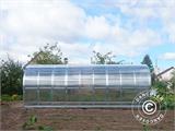 Greenhouse polycarbonate TITAN Arch 320, 18 m², 3x6 m, Silver