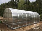 Greenhouse polycarbonate TITAN Arch 320, 18 m², 3x6 m, Silver