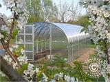 Greenhouse polycarbonate TITAN Arch 320, 18 m², 3x6 m, Silver