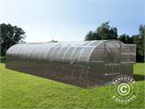 Greenhouse polycarbonate TITAN Arch 320, 30 m², 3x10 m, Silver