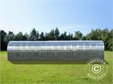 Greenhouse polycarbonate TITAN Arch 320, 30 m², 3x10 m, Silver