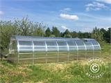 Serre polycarbonate TITAN Arch 280, 24m², 3x8m, Argent