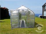 Greenhouse polycarbonate TITAN Dome 320, 10 m², 2.5x4 m, Silver