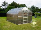 Greenhouse polycarbonate TITAN Dome 320, 15 m², 2.5x6 m, Silver