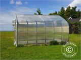 Greenhouse polycarbonate TITAN Dome 320, 15 m², 2.5x6 m, Silver