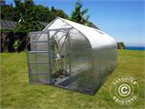 Greenhouse polycarbonate TITAN Dome 320, 15 m², 2.5x6 m, Silver