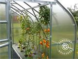 Greenhouse polycarbonate TITAN Dome 320, 15 m², 2.5x6 m, Silver