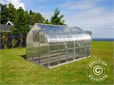 Greenhouse polycarbonate TITAN Dome 320, 20 m², 2.5x8 m, Silver