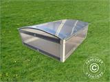 Mini Greenhouse cold frame 0.93 m², 0.93x1x0.38 m, Silver