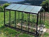 ACD Drivhus glas, FLORA 8,6m², 2,32x3,71x2,35m, Sort