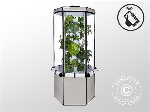 Hydroponic Grow Tower, Aerospring, 185x85 cm, Grey