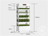 Hydrocultuur kweekkast met LED, 0,77x0,4x1,7m, Wit