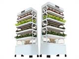 Hydroponic Grow Cabinet w/LED, 0.77x0.4x1.7 m, White