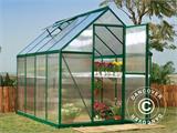 Serre en polycarbonate 4,6m², Palram/Canopia, 1,85x2,47x2,08m, Vert