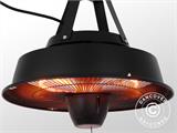 Lampada riscaldante a sospensione in carbonio Irabu, 1500W, Nero