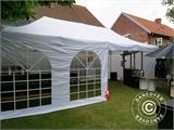 Tente Pliante FleXtents Steel 4x6m Blanc, avec 4 cotés