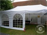 Tente Pliante FleXtents Steel 4x8m Blanc, avec 4 cotés